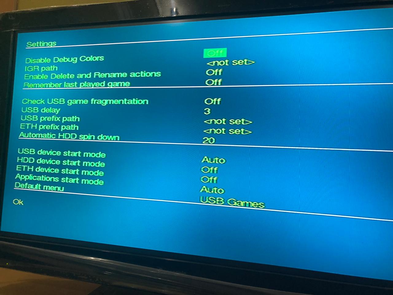 ps2 display settings