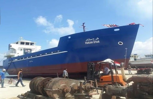سوريا تدشن أول سفينة شحن مصنعة محليا P_1990y2ltd1