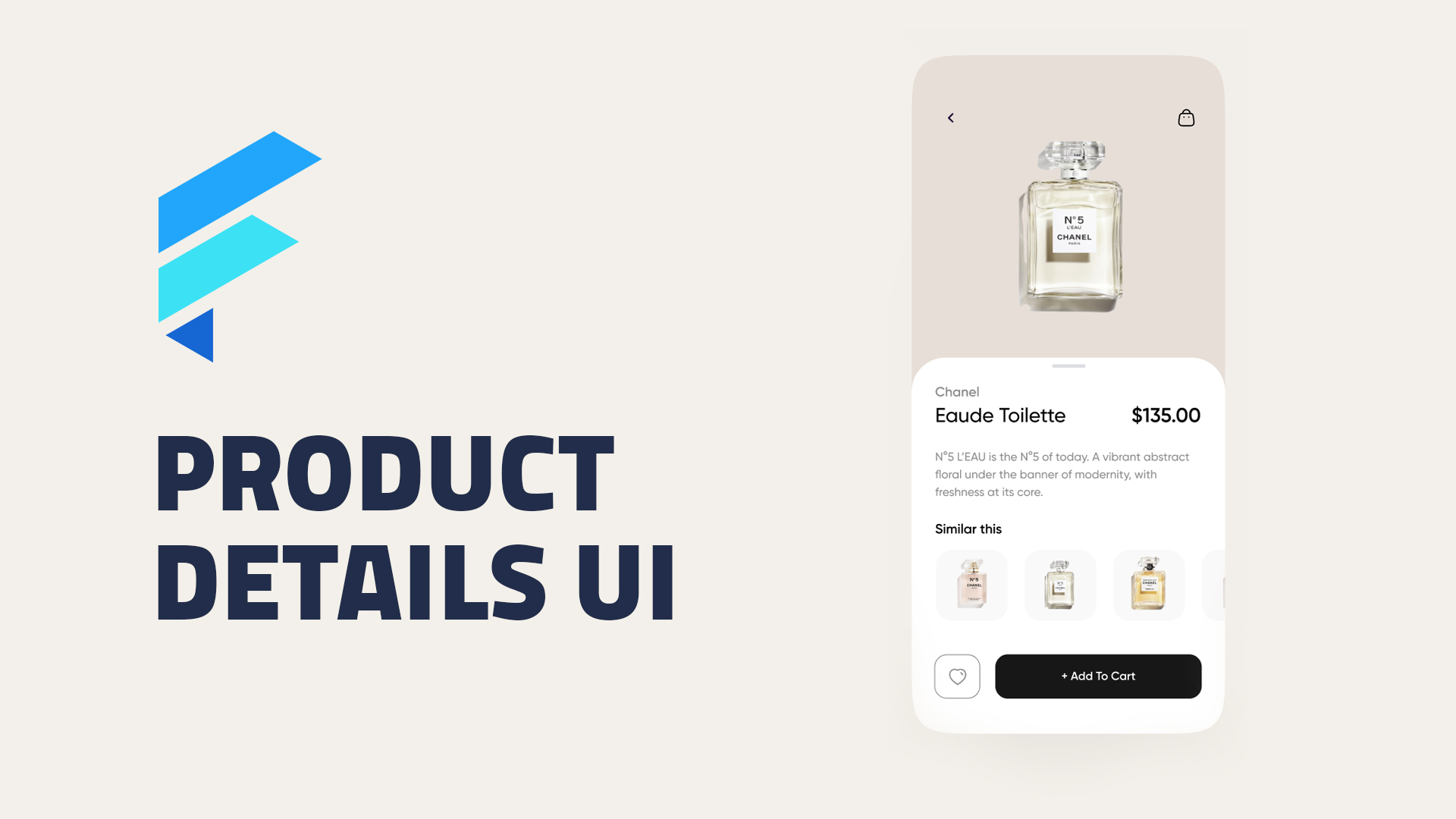 Shopping Product Details UI Built With Flutter