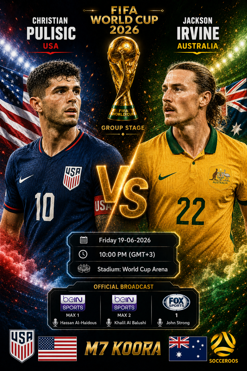 USA vs Australia Live Stream - FIFA World Cup 2026